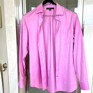 Banana Republic non-iron classic fit pink shirt